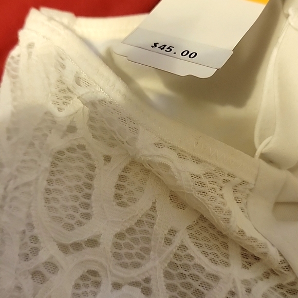 Nwt Paramour Marron Underwire Lined Camisole Bra Lace Ribbed Racerback Adjustabl - Picture 4 of 5